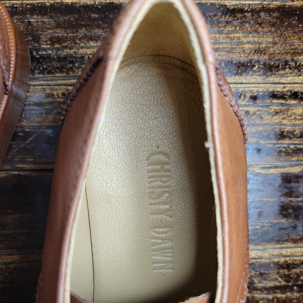 Christy Dawn Agnes Oxford in saddle leather 6 - Picture 7 of 11